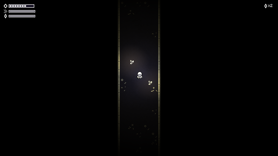 Luos alone in a narrow corridor in Nothingness, his light barely reaching the walls.