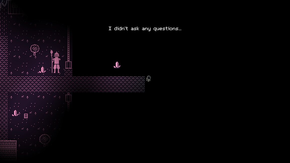 Luos walks past the guard into the dark: "I didn't ask any questions..."